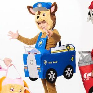 New Pottery Barn Kids Toddler PAW PATROL CHASE Police Dog Costume Medium 4-6